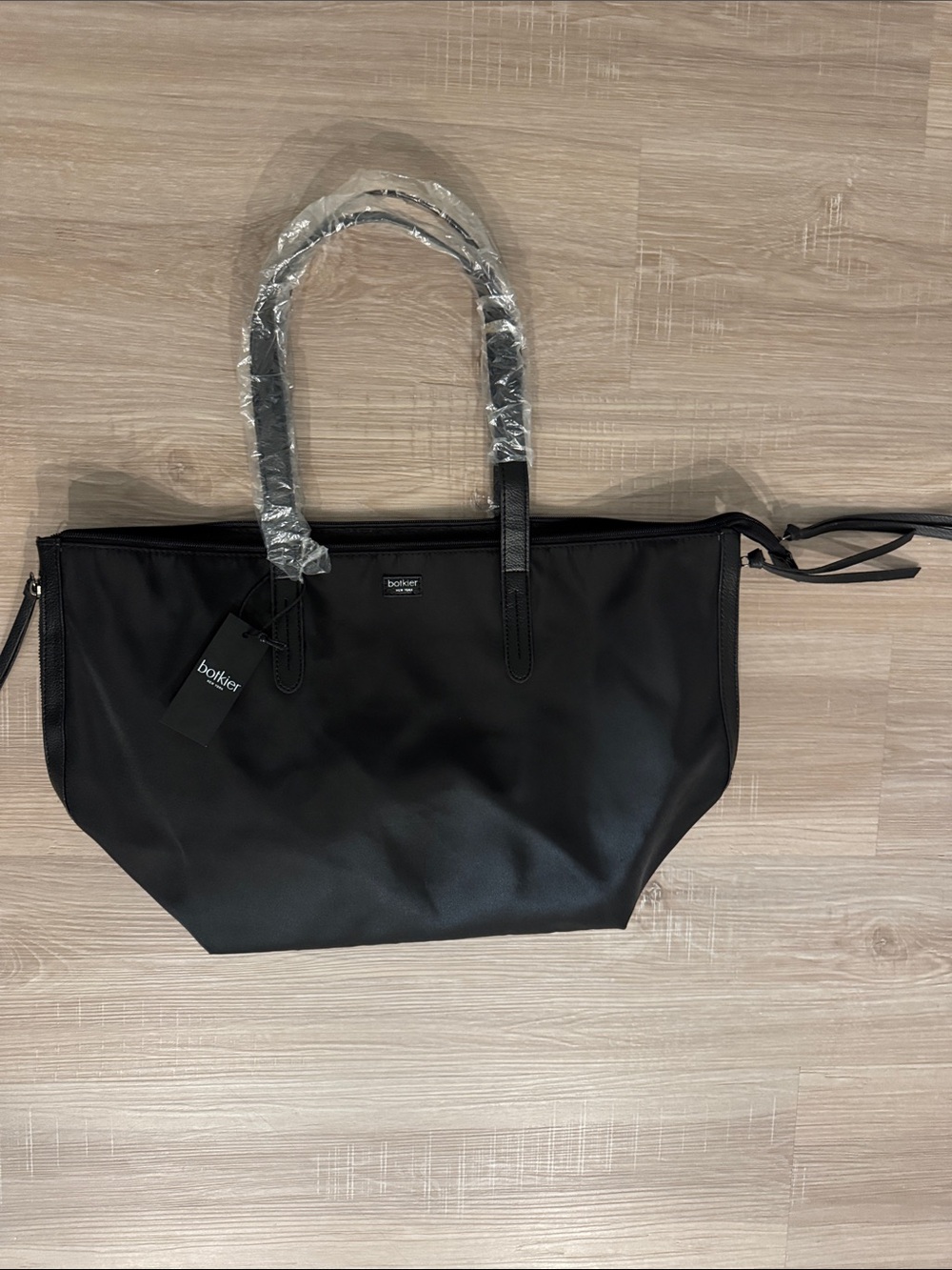 Botkier Black Nylon Tote with Dual Top Handles
